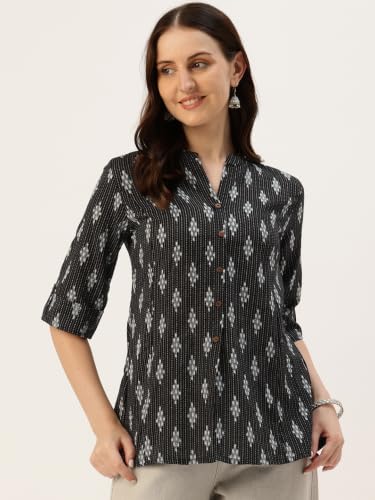 Image of Printed Mandarin Shirt - Casual & Chic (S-3XL)