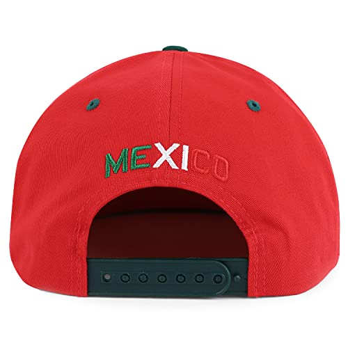 Image of Hecho En Mexico Eagle 3D Embroidered Flat Bill Snapback Cap