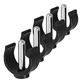 NOLITOY 4PCS Non-Slip Cane Holder Clips for Walking Sticks C-Shaped Grip Fasteners for Enhanced Stability Replacement Accessories for Seniors and Mobility Aids