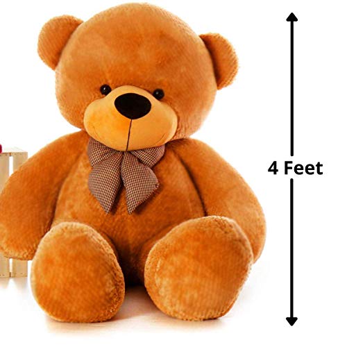 Image of HUG 'n' FEEL SOFT TOYS Teddy Bear 4 Feet Soft Toy | Birthday Gift for Girls Plush & Stuffed Toys