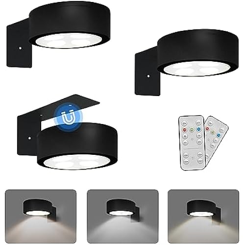 Xuolder Battery Operated Picture Lights Magnetic Paining Light with Remote