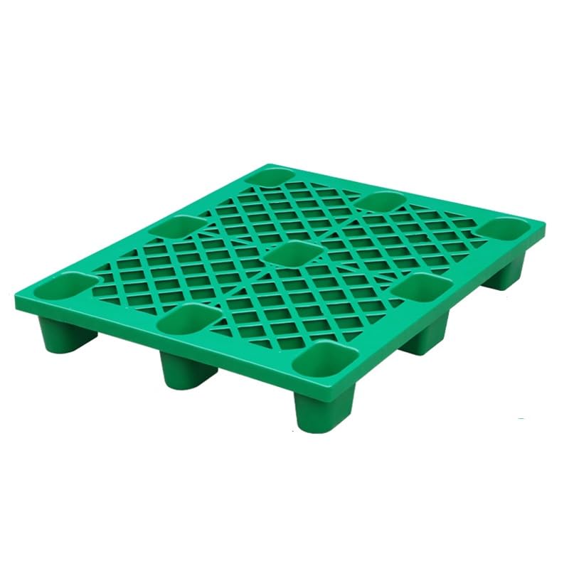 Palette en plastique de protection sol et tapis ventilé vert imperméable