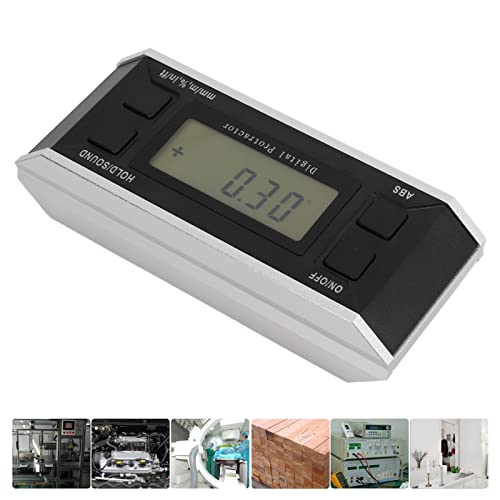 Inclinómetro digital Garosa 4x90° aluminio con pantalla LCD miniatura 2