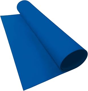 LotusFoam EVA Foam Sheet 3mm – 44"x 85" Craft Foam for Cosplay, Costumes & DIY, High Density 130 kg/m3, Heat Shapeable, Paintable, 35 Colors (Blue) - Blue