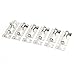 uxcell 5cm Long Stainless Steel Door Security Latch Slide Lock Bolt 6 Pcs
