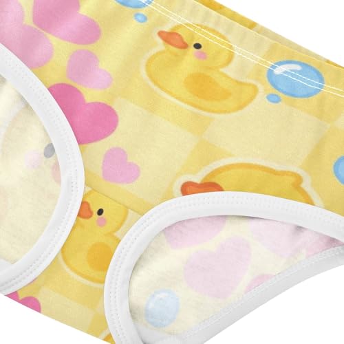 GuoChe Cotton Panties 1-piecing Hip Design Panties Toddler Cotton Underwear for Kids in Sizes 2T-8Y4