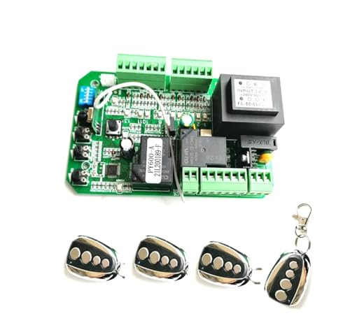 CVFRDD Unidad de Control de Motor de abridor de Puerta corredera de Uso Amplio, Placa de Circuito Controlador PCB, Placa de Tarjeta electrónica PY600ACL SL1500AC(4 Remote Control kit-01)