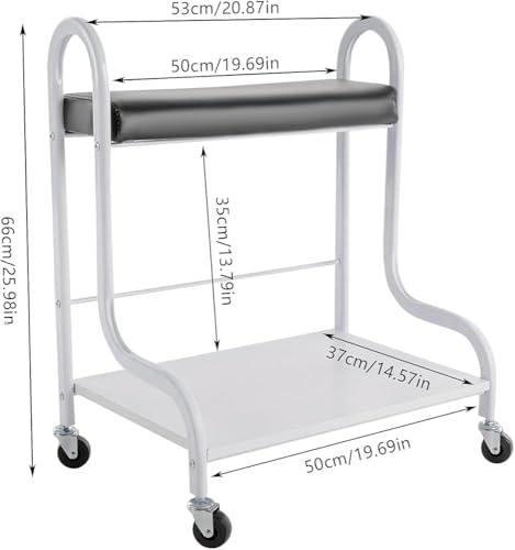 Carro portatil para spa de pies con ruedas y almacenamiento miniatura 7