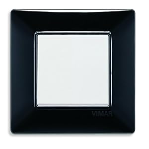 VIMAR série plat – Plaque 2 module tecnopolimero Noir