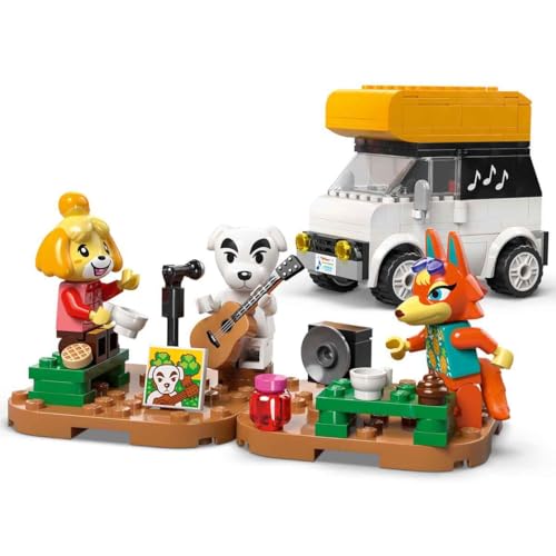 Image of LEGO Animal Crossing Square Concert with K.K., Toy House, Coffee and Vehicle to Build Inspired by Video Game, Creative Games for Girls and Children from 7 Years, Birthday Gift Idea 77052