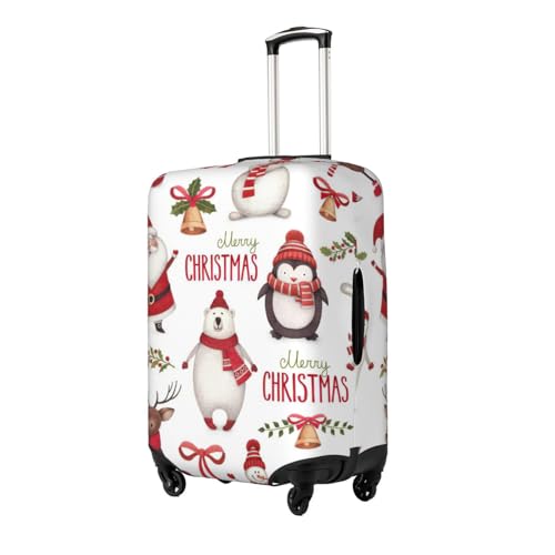 Christmas Santa Claus Print Luggage Suitcase Cover Protector Luggage Washable Covers With Concealed Zipper2