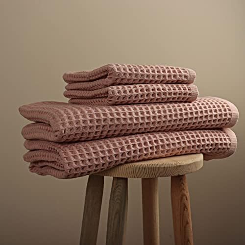 Amazon.com: PÜSKÜL Waffle Weave Towels for Bathroom, 2 Hand and 2 Bath ...