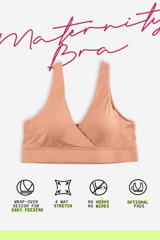 Image of &Circus Maternity Bra | Nursing Bra for Women | Pull Down Feeding Bra | Non Padded Bra for Women Slip On | Tencel Micromodal