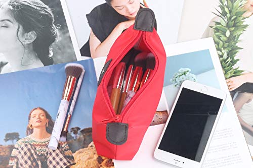 5PCS Cute Small Makeup Bags for Purse, Waterproof Mini Zipper Cosmetic Bags, Luggage Accessories for Travel (5PCS Style 1) - Thumbnail 5