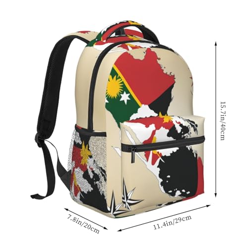 Mochila de Papúa Nueva Guinea duradera y resistente para viajes 2