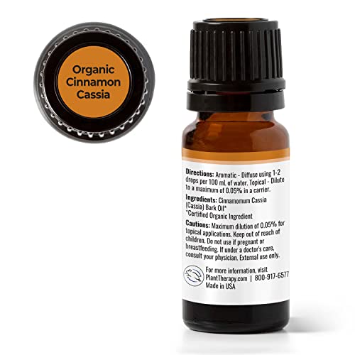 Organic Cinnamon Cassia Essential Oil - Therapeutic Grade (10 mL)
