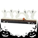 Halloween Kalender Advent 31 Tage Holz Gruseliges Tischschild