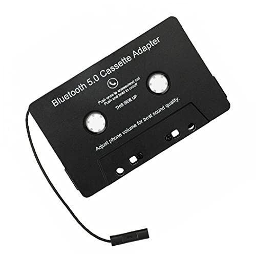 Tape Adapter Wireless Bluetooth Car Audio Cassette Adapter Tape Plastic Casing Car Accessories MP3 Digital Audio Analog Converter for Car Black