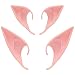 BBTO 2 Pairs Halloween Latex Elf Ears Cosplay Masks Fairy Goblin Ears, Dark Color