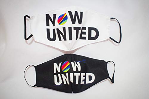 Kit Duas Máscaras Personalizada Grupo Now United (Infantil, Preto) (infantil)