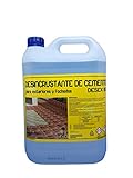 desincrustante de cemento y limpia juntas  PEQUINSA Detergente desincrustante Acido Limpiador de Ceramica, Granito, Piedra Natural etc. Elimina Tambien restos de Cemento. Envase 5 litros.