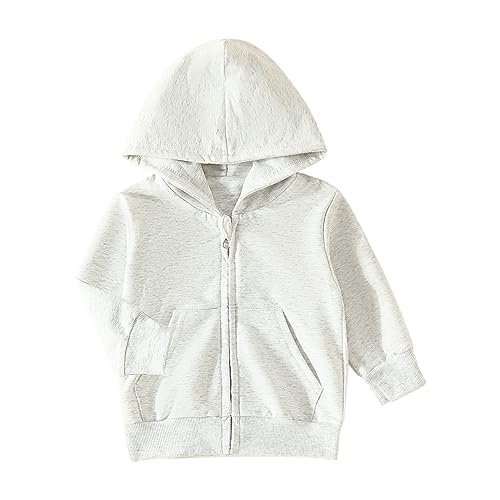 Toddler Hoodie Jacket Kids Boys Girls Sweatshirt Hooded Long Sleeve Tops Windproof Jackets Outwear Casual Coats