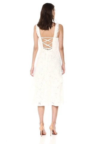 Rebecca Taylor Women's Sleeveless lace Embroidered midi Dress Dress, Snow, 6 at Amazon Women's Clothing store Rebecca Taylor Women's Sleeveless lace Embroidered midi Dress Dress, Snow, 6 at Amazon Women's Clothing store