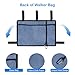 Xlajiao Walker Bag with Cup Holder, Premium Walker Basket for Folding Walker, Foldable Walker Storage Bags for Seniors with Big Capacity & Water Resistant, Blue
