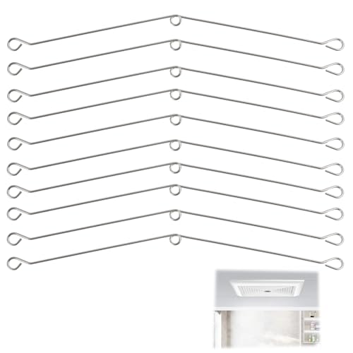 10 Pcs Recessed Lighting Spring Clips, Metal Torsion Spring Clips for Recessed Light Fixtures, Easy No-Tool Installation, Suitable for Bathroom and Kitchen Lighting