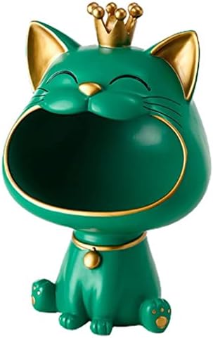 DLVKHKL Decorative Storage Box High Durability Non-Slip Practical Lucky Cat Statue Storage Holder (Color : A, Size : One Size)