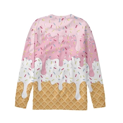 Unisex Fall Crewneck Sweatshirt Cute Funny Printed Casual Long Sleeve Pullover2