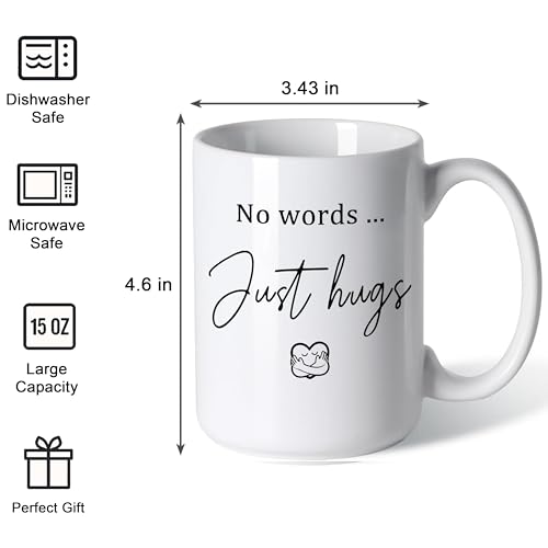 Taza de cerámica 15oz No Words Just Hugs miniatura 3