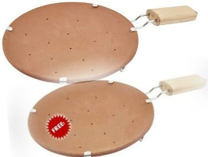 Daksh craft Villa Earthenware Tawa, Red