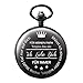 Produktbild TREEWETO Taschenuhr mit Gravur Kette Herren Schwarz Geschenk zum Geburtstag Vatertag Vater