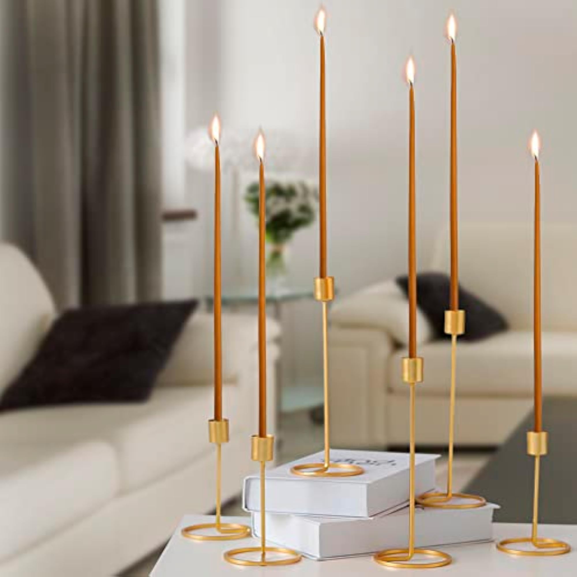 Natural Pure Beeswax Taper Candles, Gift Box Packed