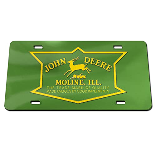 Plaque John Deere rétro WinCraft en métal haute finition décorative