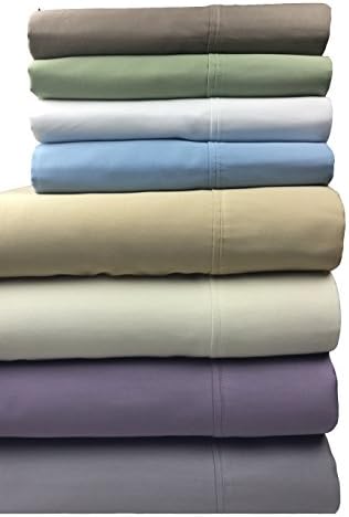 Hotel Talum 300 Thread Count 100% Cotton 4 piece Bed Sheet Set, King Size. All around Elastic Fitted Sheet, Flat Sheet and 2 Pillow Cases (Gold)