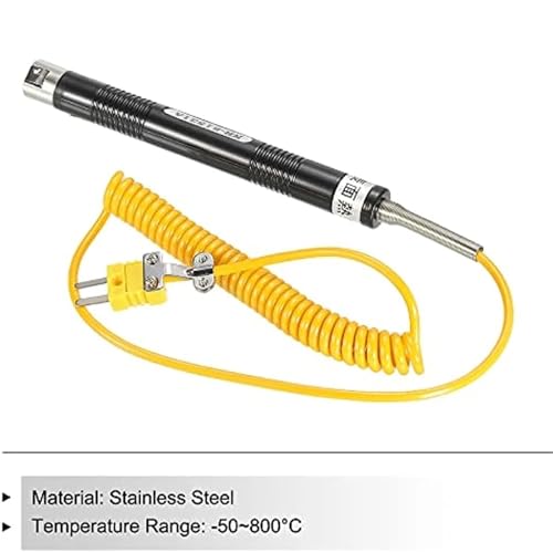 Termopar tipo K de acero inoxidable con sensor de superficie de 15x15mm 3