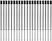 MengRan 3.9'' Ballpoint Pen Refills, Medium Point, Metal Tactical Pen Refill, Black Ink, Pack of 20