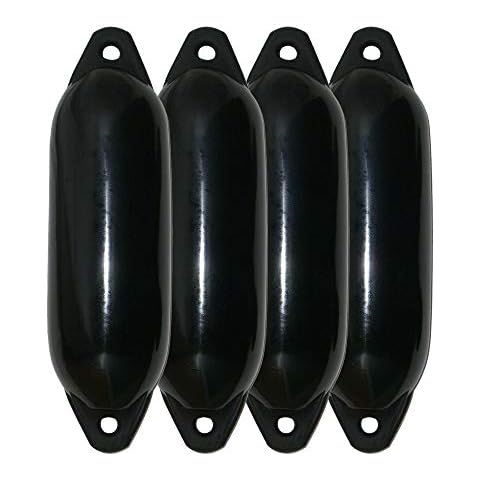 Majoni 4er-Set Bootsfender Star 25 - Farbe schwarz, Länge 58cm Cover