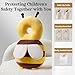Baby Head Protector Backpack, Toddler Baby Head Protection Backpack with Baby Knee Pads Alarm Function for Walking & Crawling, Soft, Breathable and Wearing Safety Baby Head Protector - Yellow Bee
