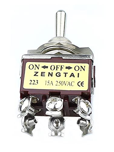 Interrupteur à bascule auto réinitialisation 6PIN 15A 250VAC marron - 3
