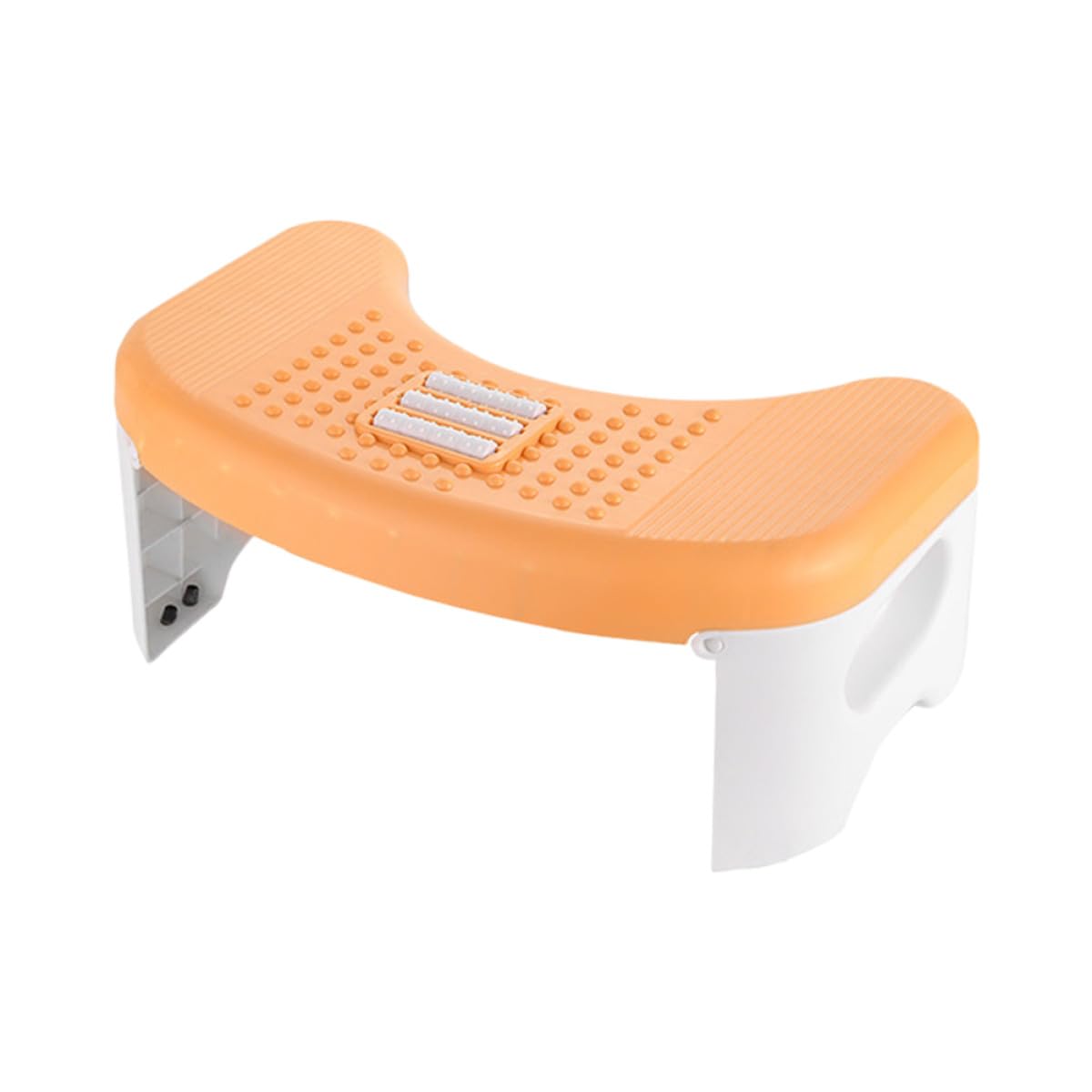 Taburete plegable para inodoro con base estable que mejora la postura de adultos