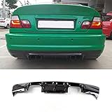 Buen ajuste: este protector de parachoques trasero es adecuado para BMW Serie 3 E46 M3 Coupe y Convertibl 2001 2002 2003 2004 2005 2006, no para modelos E46 Base y M Sport.