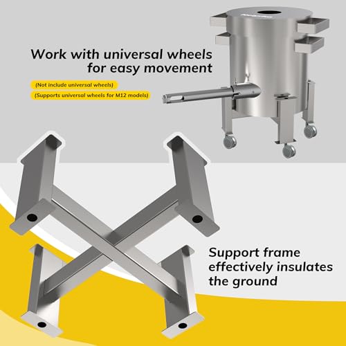Nelyrho RJL-4 Propane Smelting Furnace Kit – 4Kg Crucible, Support Stand, Tongs Included – Stainless Steel Foundry Melting Furnace For At-Home Metal Melting Of Aluminum thumb #4