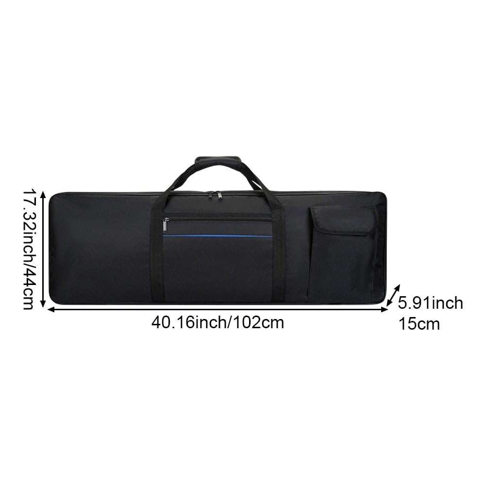Przenośne torby Gigbags na 61 klawisze, walizka na fortepian, z tkaniny Oxford, walizka na keyboard