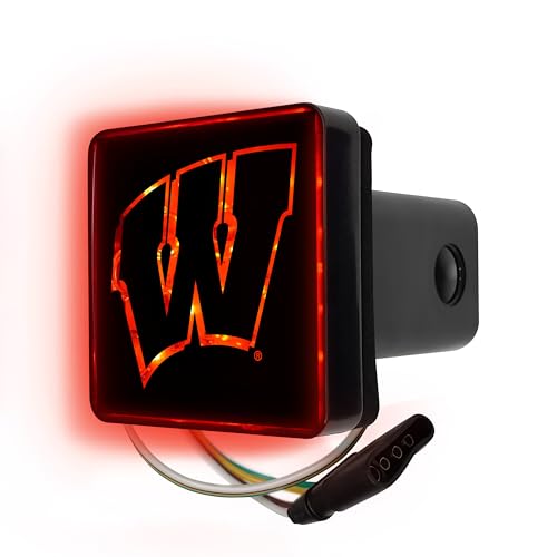 FANMATS NCAA Wisconsin Badgers Lighted Hitch Cover