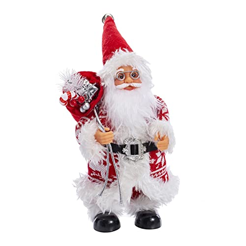 Ornamento de boneca de Papai Noel de Natal | Estatuetas de sacudir Natal Papai Noel Decoração de mes