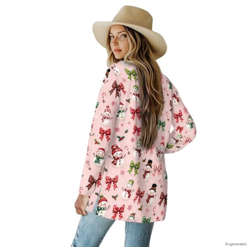 Image of Cardigan Sweaters for Women Long Sleeve Cardigan Soft Drape Open Front Fall Dusters V-Neck Jackets Dressy Loose Coat