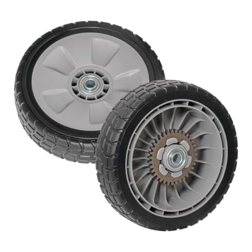 XaXmTee 2 Pcs HRR216 Lawn Mower Rear Wheels Kit Fit for Honda HRR216 HRS216 HRT216 HRM216 HRN216 Walk-behind Lawn Mower 8" Back Drive Wheels Replace for 42710-VE2-M02ZE